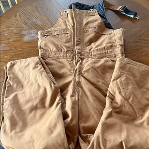 Women's Tan Work Overalls